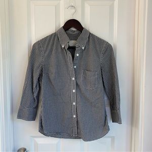 Boy. Band of Outsiders black and white gingham long sleeve button down